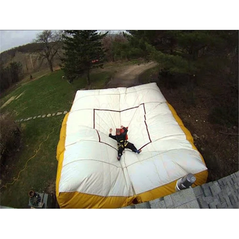 JY Bouncing Sports Games Bicycle Jumping Ski Landing Super Safty Free Fall  Inflatable Stunt Mat