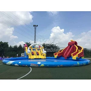 Custom Made Cheap Price Children's Inflatable Ground Water Park