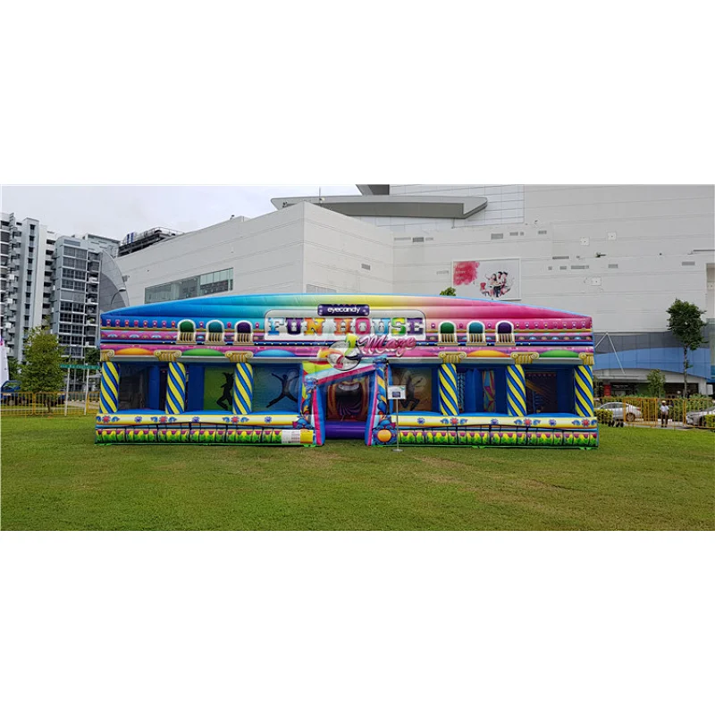 High Quality Large Inflatable Maze For Adults And Kids Huanted Corn Maze Game