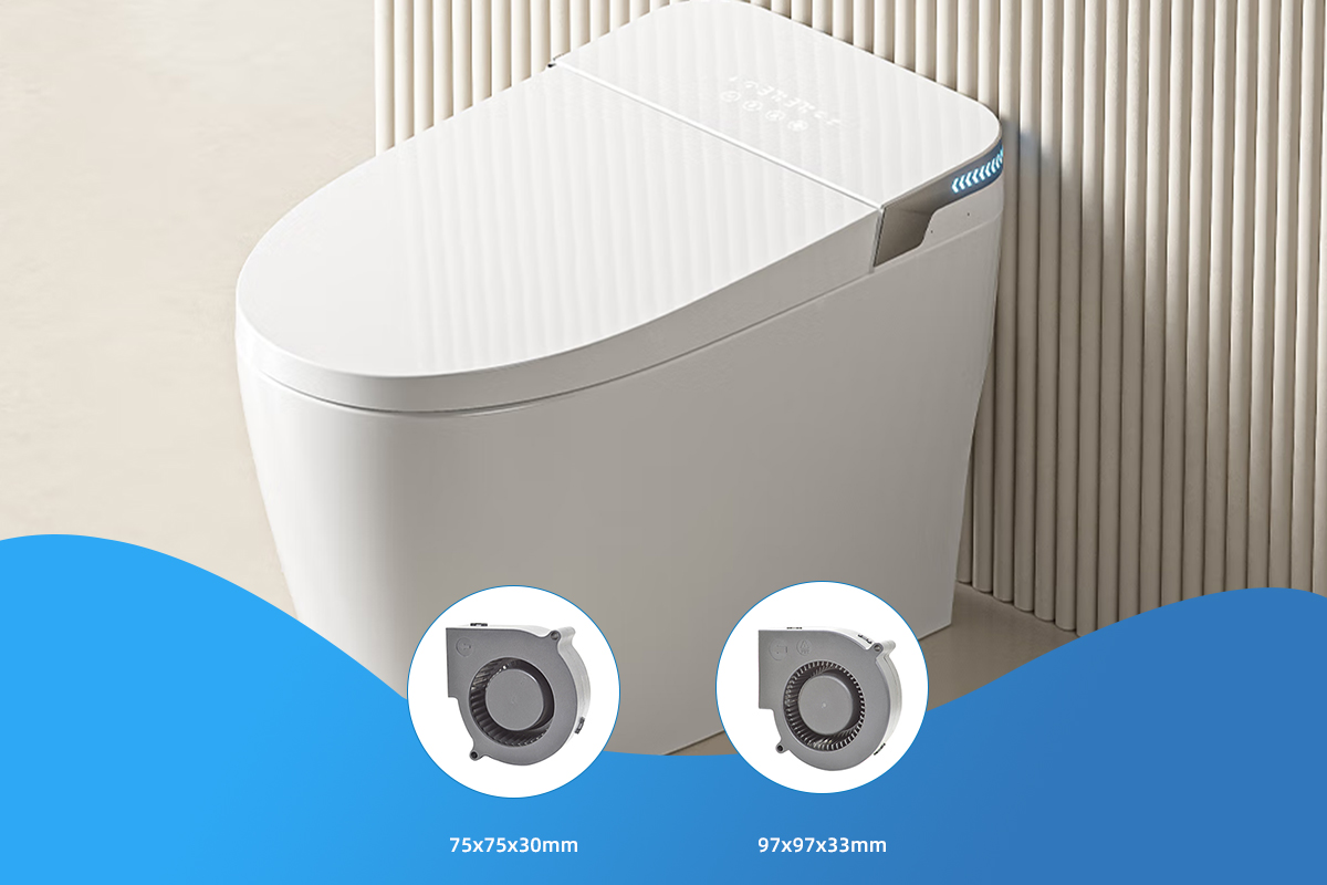 Smart toilet cooling solution