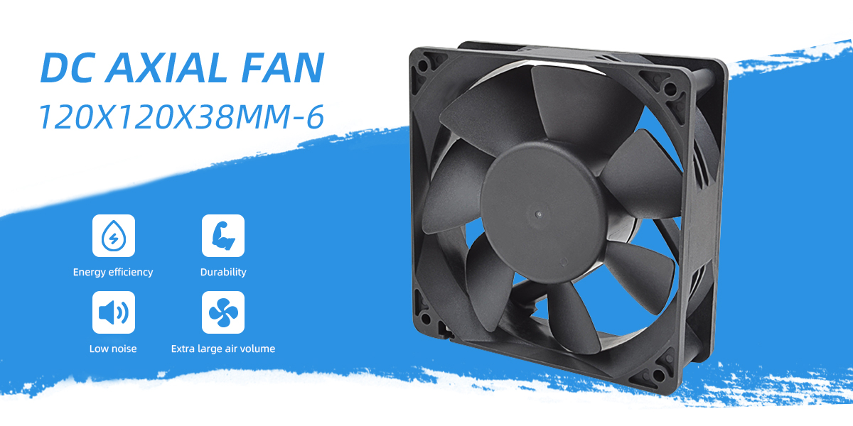 DC axial fan 120x120x38mm-6