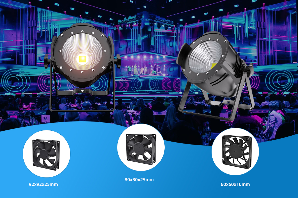 Stage lighting cooling application solution
