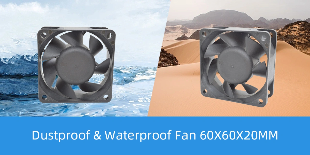 Dustproof Waterproof Fan 60x60x20mm