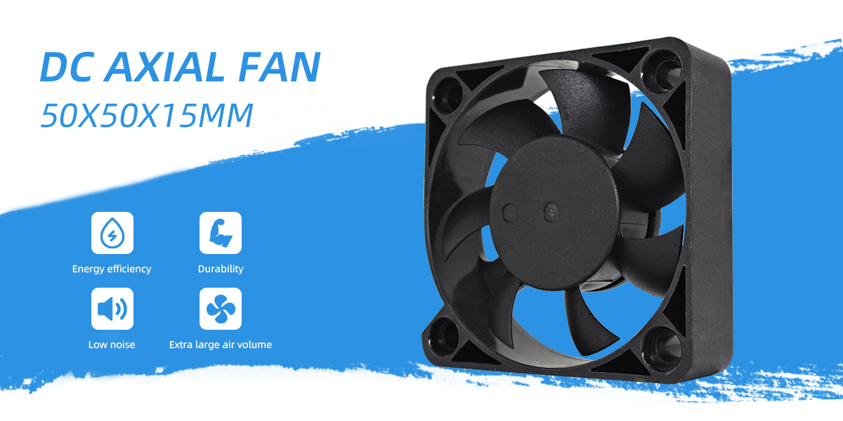 DC axial fan 50x50x15mm