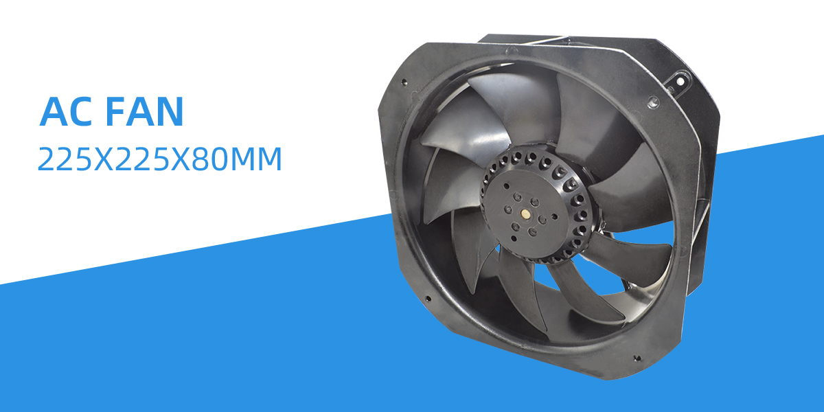 AC axial fan 225x225x80mm