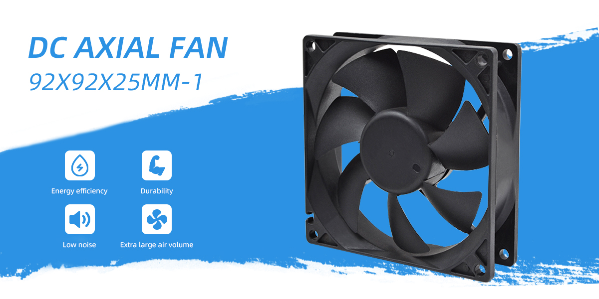 DC axial fan 92x92x25mm-1
