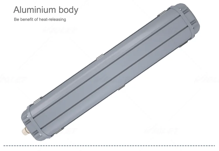 led waterproof tube light aluminium cover