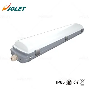 IP65 LED Vapor Tight Light for Warehouse, Home Gym, with PC Diffuser & Aluminium Housing