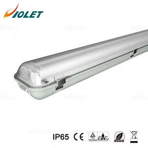 IP65 Waterproof Linear Light Transparent Cover 47W/52W 1200MM/1500MM Single Twin LED Tube Lighting Fixtures