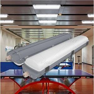 IP65 LED Vapor Tight Light for Warehouse, Home Gym, with PC Diffuser & Aluminium Housing