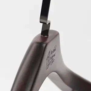 YT luxury men wood suits hanger customized wood hanger with trousers bar