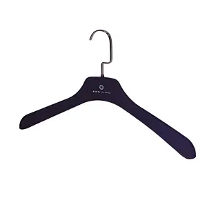 YT black men and women clothes hanger rubber surface plastic top hanger