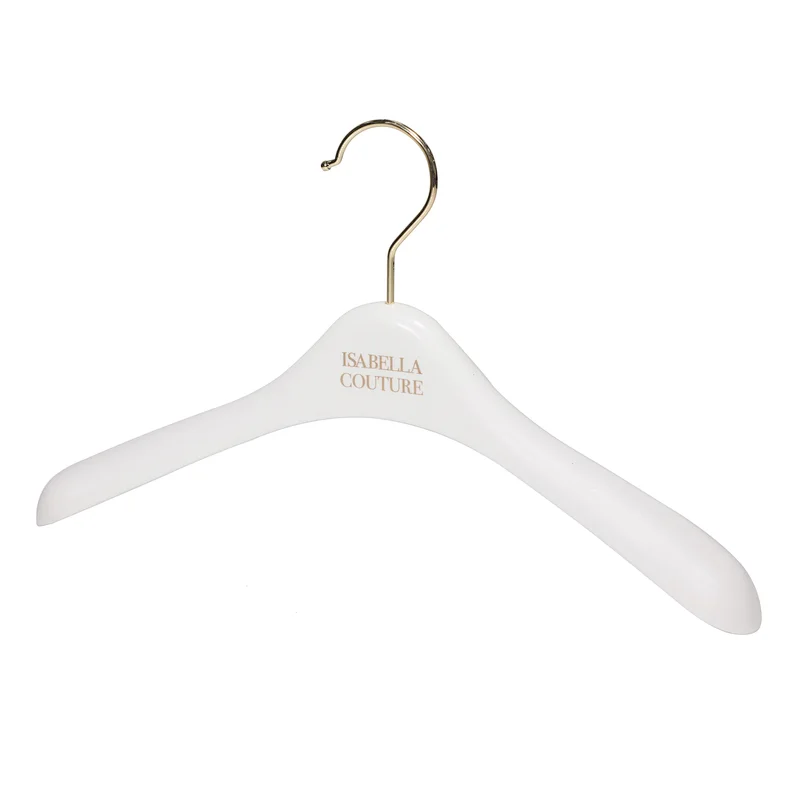 YT durable baby clothes plastic hanger with customized logo black and white color kids plastic hanger