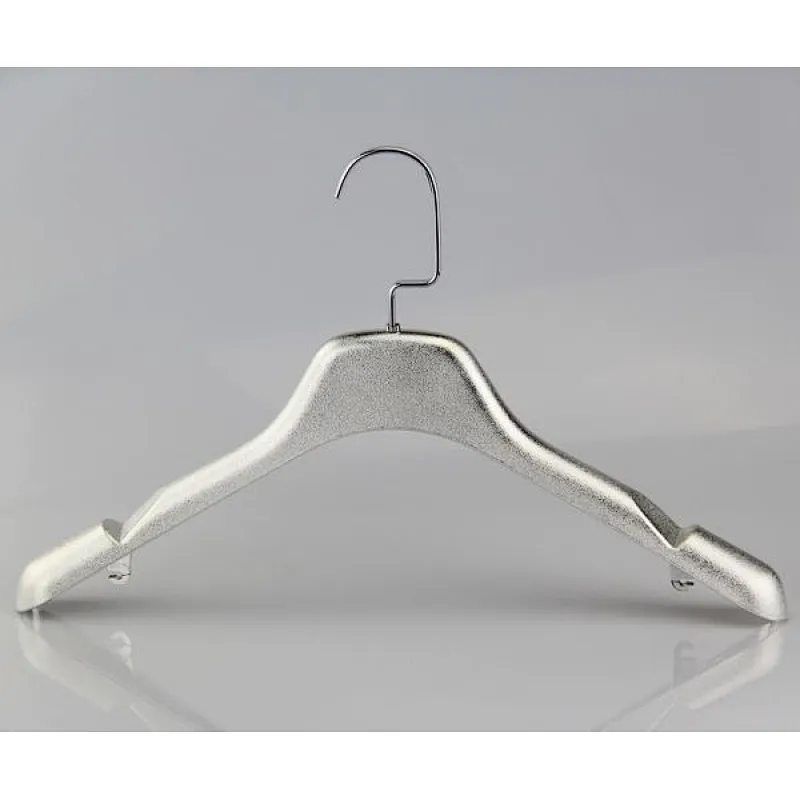 YT shiny gold color plastic hanger for bridal dress