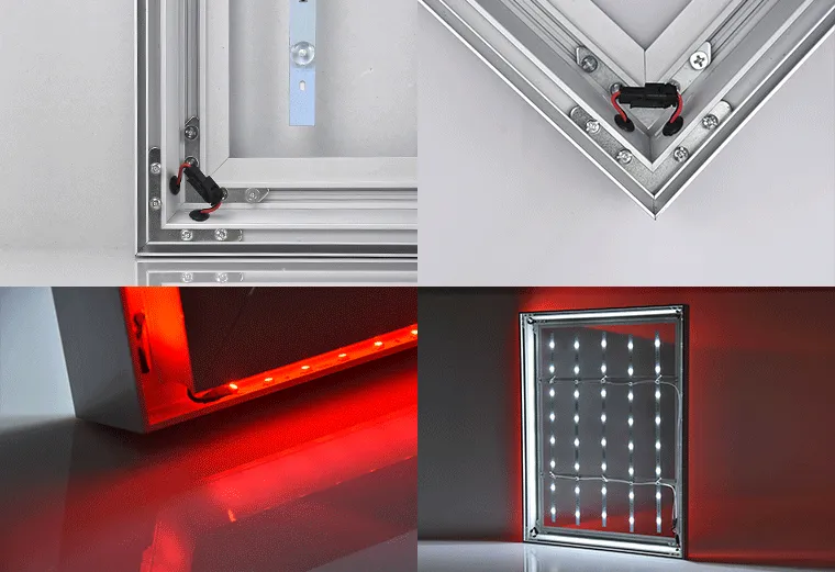 Fabric light box CLRGB-60-2 detail