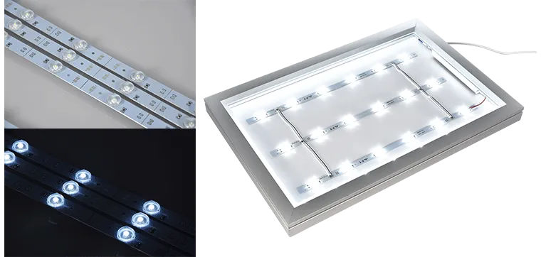 Slim light box led backlit