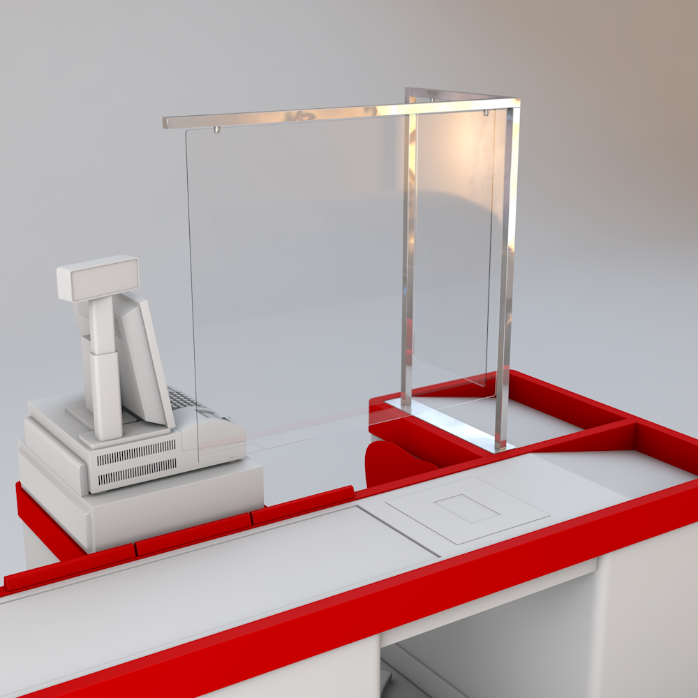 Cash register isolation board