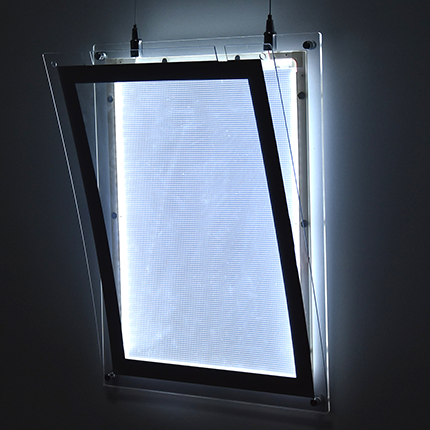 hanging acrylic light box