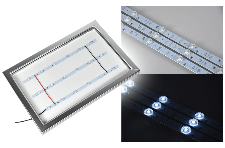 Slim light box led backlit