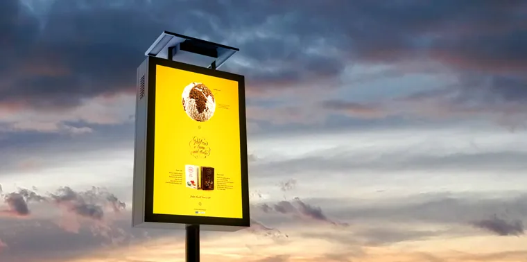 Outdoor standing light box