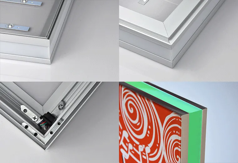 Fabric light box CLRGB-60- detail