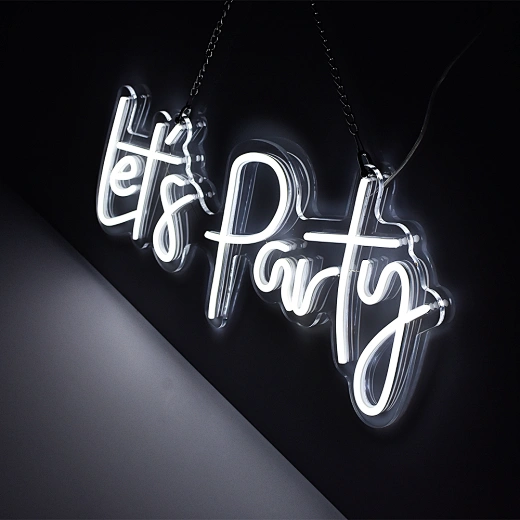 led let's party neon sign