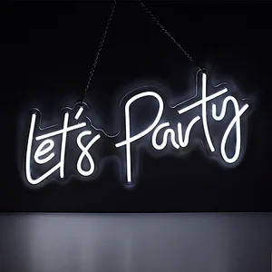 led let's party neon sign