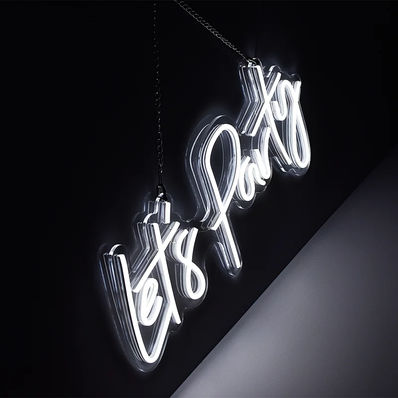 led let's party neon sign