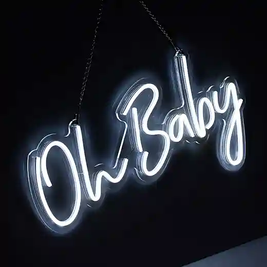 led oh baby neon sign