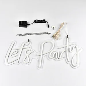 led let's party neon sign