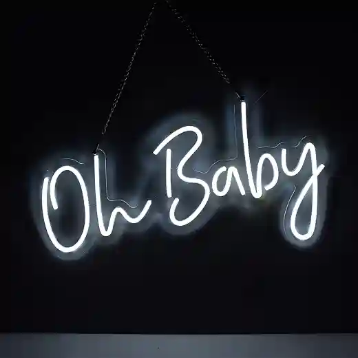 led oh baby neon sign