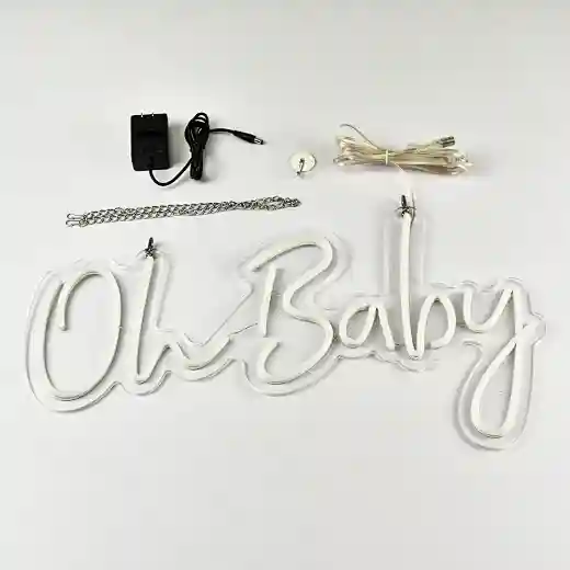 led oh baby neon sign