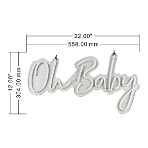 led oh baby neon sign
