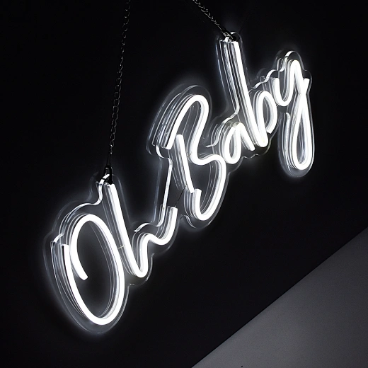 led oh baby neon sign