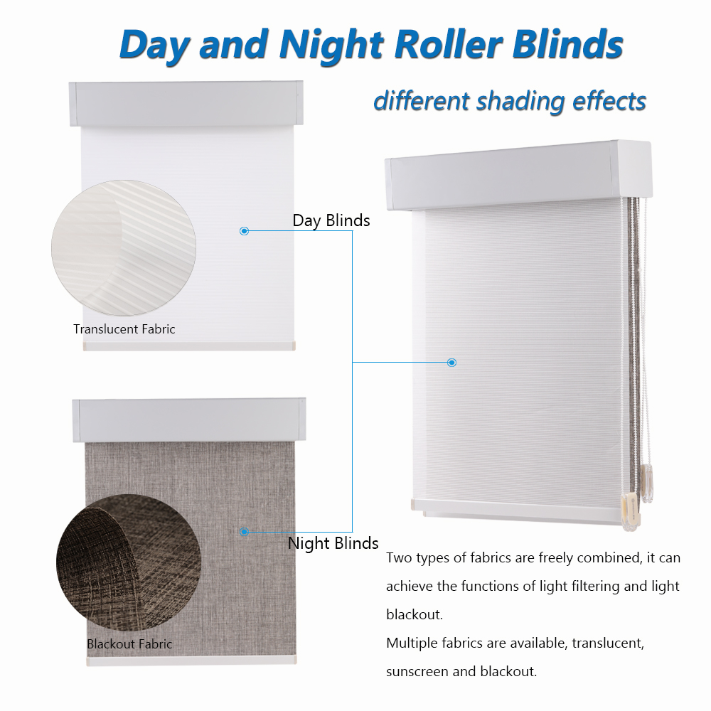 day and night dual roller shades , double roller blinds blackout