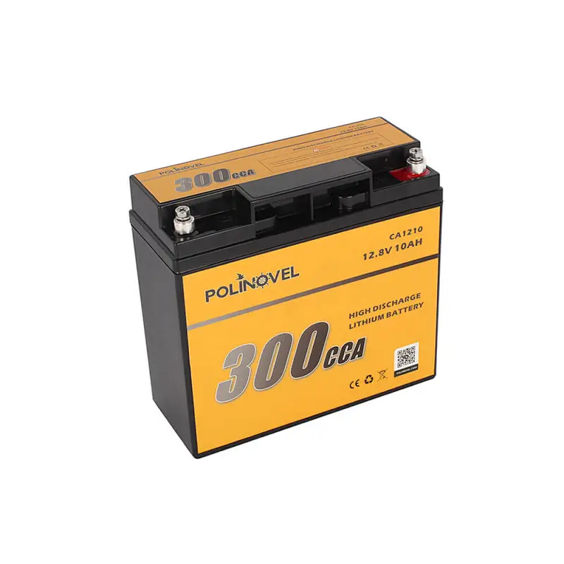 Polinovel 300CCA 12 Volt Battery Iron Phosphate Lithium Motorcycle