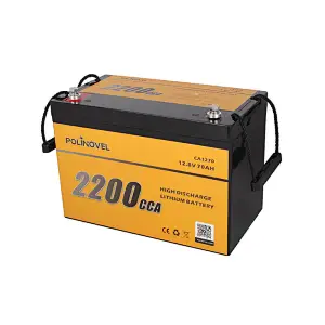 Polinovel 2200CCA Lifepo4 Car Audio Power Start Cells 12v Ion Starter Starting Lithium Marine Cranking Battery