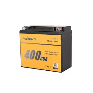 Polinovel 400CCA Power Starting Motorcycle Small Lithium Ion Battery
