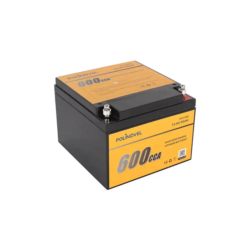 Polinovel 600CCA Lifepo4 12 Volt Audio Car Lithium Ion Battery