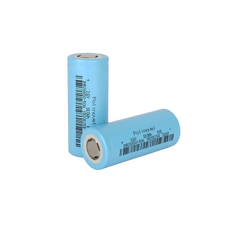 Polinovel High Discharge Rate 2C 26650 Inr Lithium Cell 3.6 V 5000mah