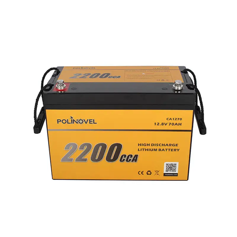 Polinovel 2200CCA Lifepo4 Car Audio Power Start Cells 12v Ion Starter Starting Lithium Marine Cranking Battery