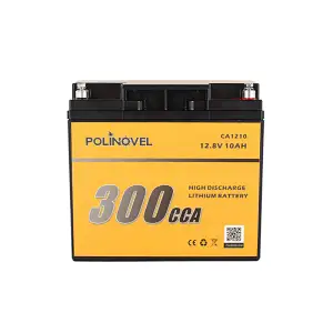 Polinovel 300CCA 12 Volt Battery Iron Phosphate Lithium Motorcycle