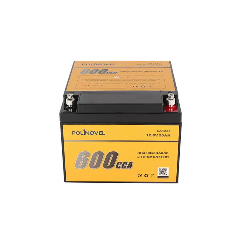 Polinovel 600CCA Lifepo4 12 Volt Audio Car Lithium Ion Battery