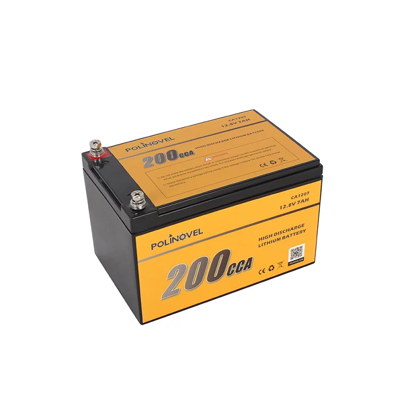 Polinovel 200CCA 12v Ion Small 12 Volt Lithium Iron Phosphate Motorcycle Battery