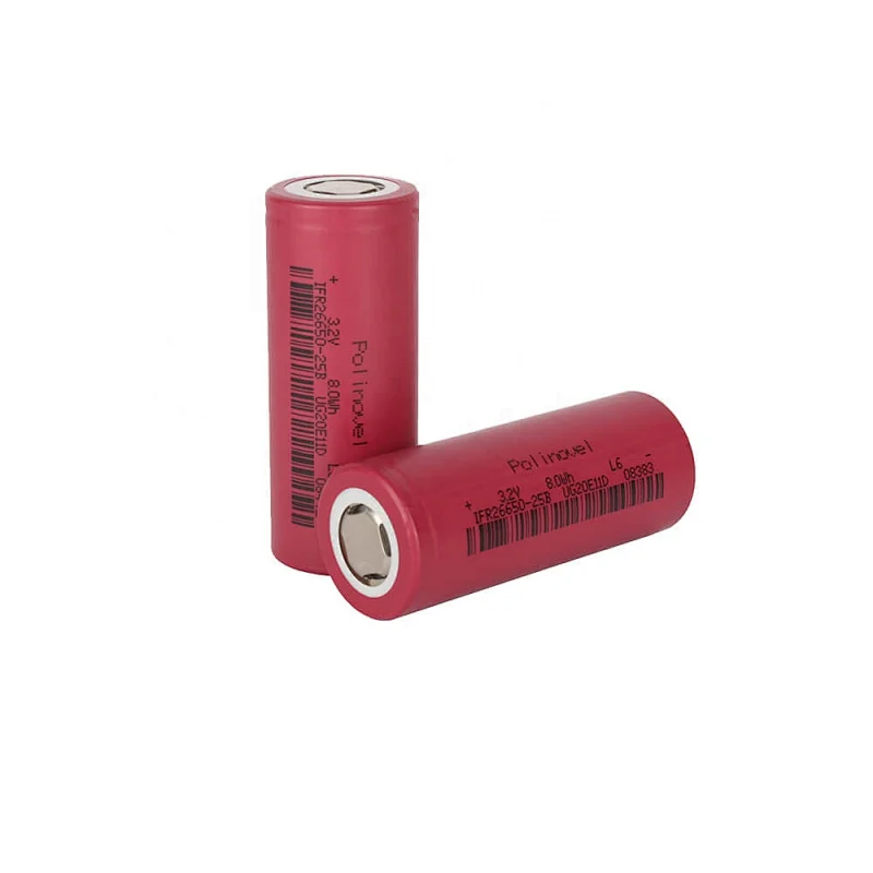 Polinovel High Discharge Rate 20C Lithium 26650 Lifepo4 Cell 3.2 V 2500mah