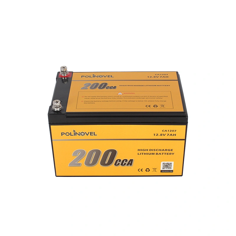 Polinovel 200CCA 12v Ion Small 12 Volt Lithium Iron Phosphate Motorcycle Battery
