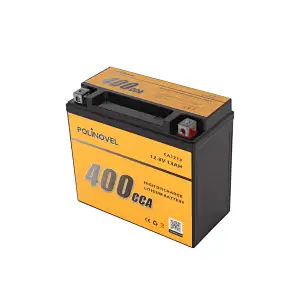 Polinovel 400CCA Power Starting Motorcycle Small Lithium Ion Battery