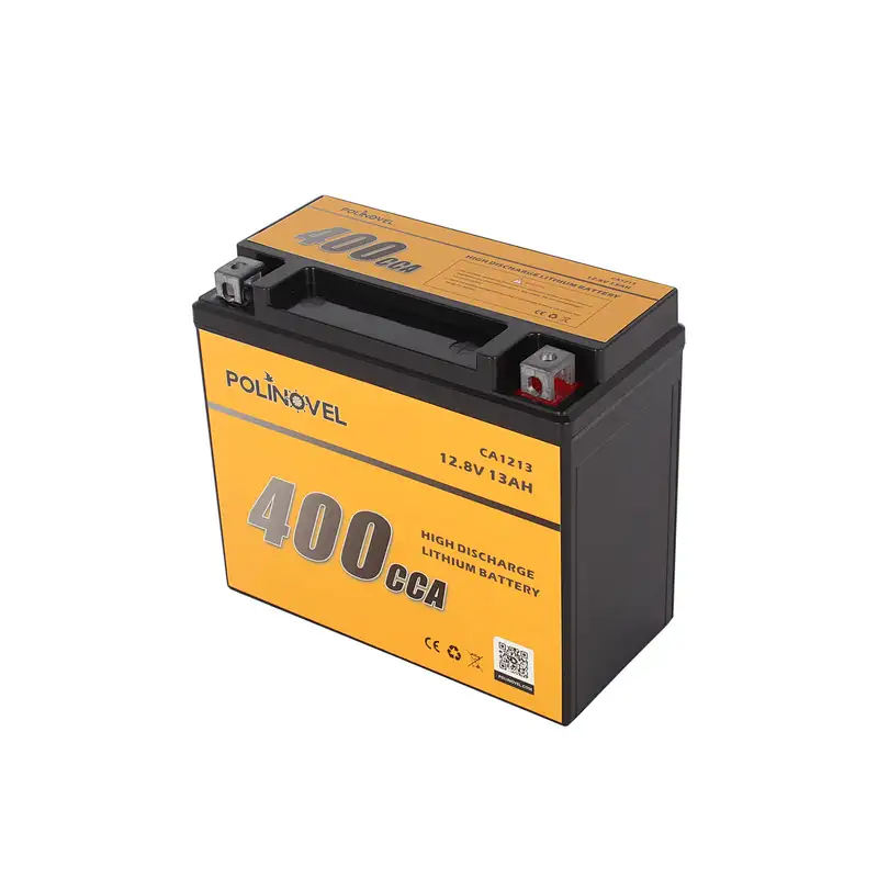 Polinovel 400CCA Power Starting Motorcycle Small Lithium Ion Battery