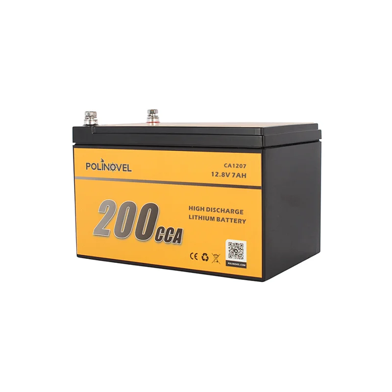 Polinovel 200CCA 12v Ion Small 12 Volt Lithium Iron Phosphate Motorcycle Battery