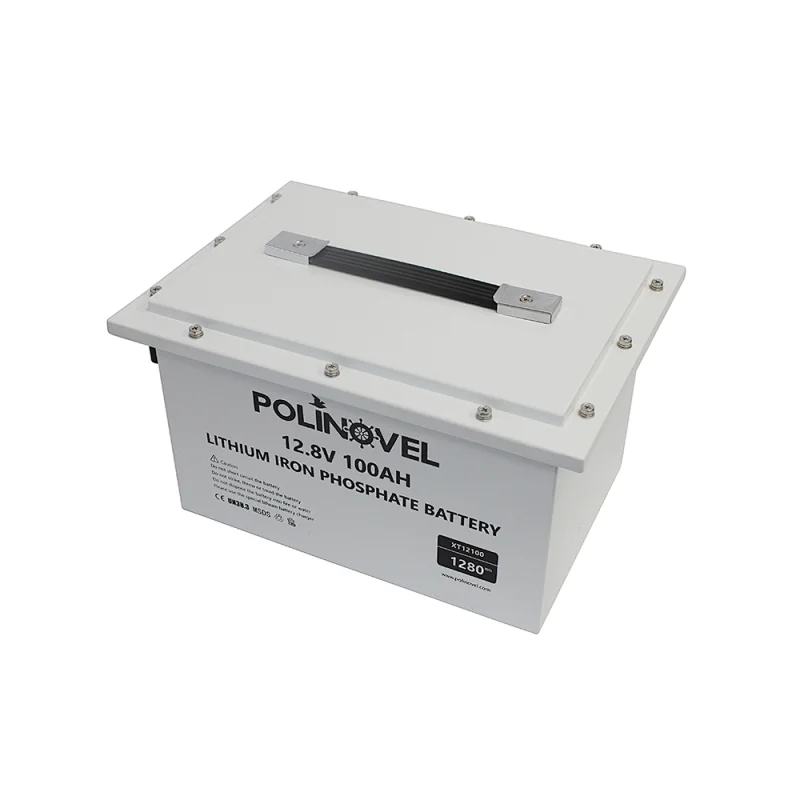 Polinovel most popular 12v 100ah solar leisure rv marine lithium ion lifepo4 battery